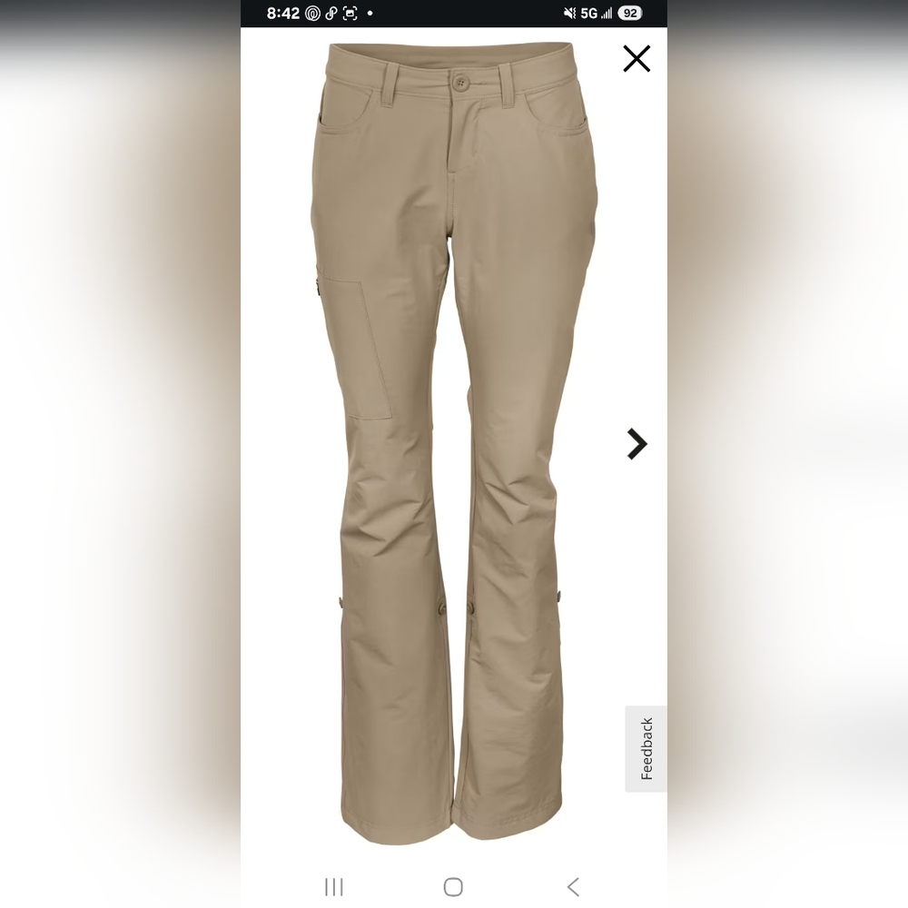 Ascend Hiking Outdoor Pants Womens Size 8 Khaki